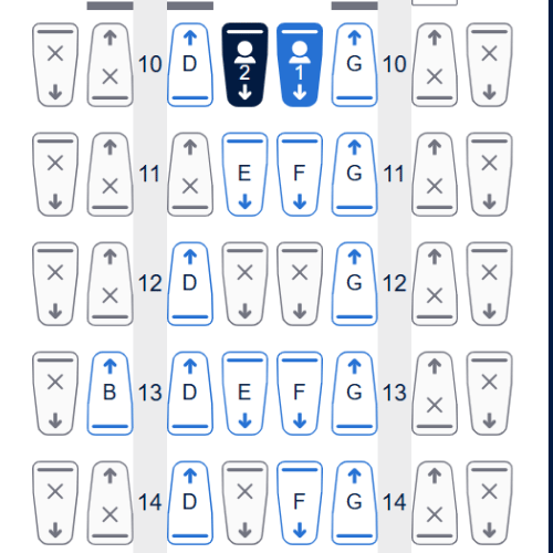 British Airways A380 Business Class Seat Map | Journey Beyond 40 the business class seat map of british airways a380, showcasing the layout and configuration of premium seating.